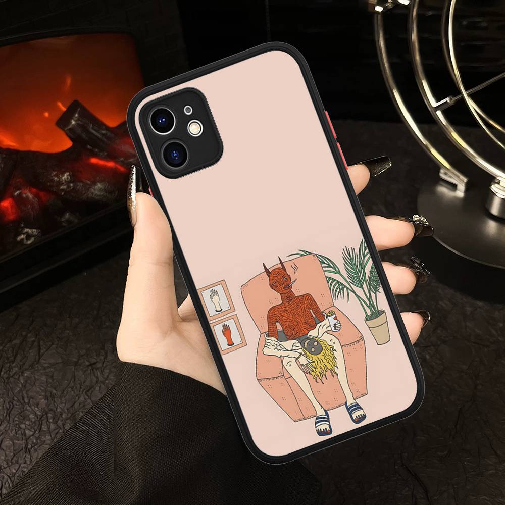 Polly Nor Print Phone Case For IPhone 16 15 14 11 12 13 Pro Max X Plus XS MAX Translucent Matte Cover
