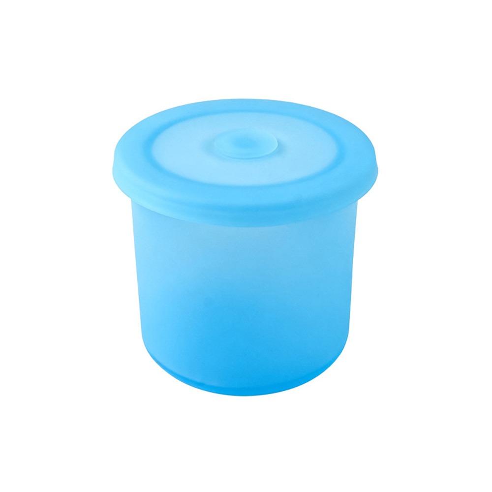 

600/800/1000ml Silicone Storage Box White Blue Vacuum Sealed Jars Moisture-proof Food Grade Grain Storage Organizer