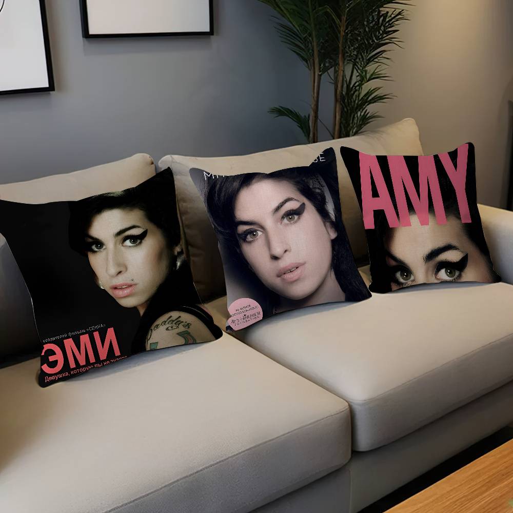 Famous Music Singer Amy Winehouse Pillow Anime Pillow Sofa Bed Head Pillow Cover Cushion Cover 45x45 cm Fashion