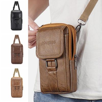 Mit Tragegurt Handy-Tasche Große Kapazität Metallschnalle Handy-Gürtel-Clip Tasche Doppelschichten Wasserdicht Handy-Gürtel Hänge-Tasche