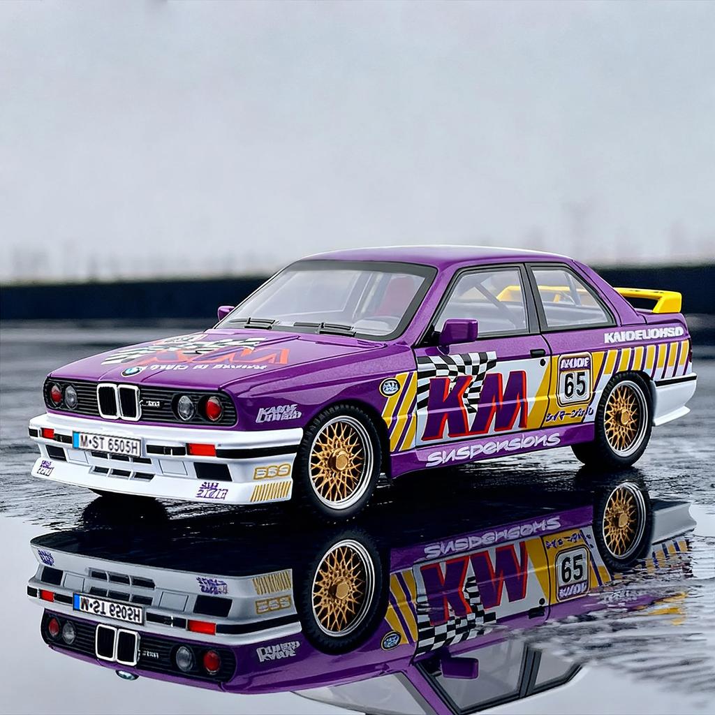 1:24 BMW M3 Painted Version Luxury Coupe Alloy Metal Diecast Model Car Home Trendy Ornament Children's Toy Birthday Gift For Boy