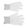 2 paia di Guanti LED Luminosi Tessuto Scheletro Guanti Luminosi per Danza Halloween Bambini