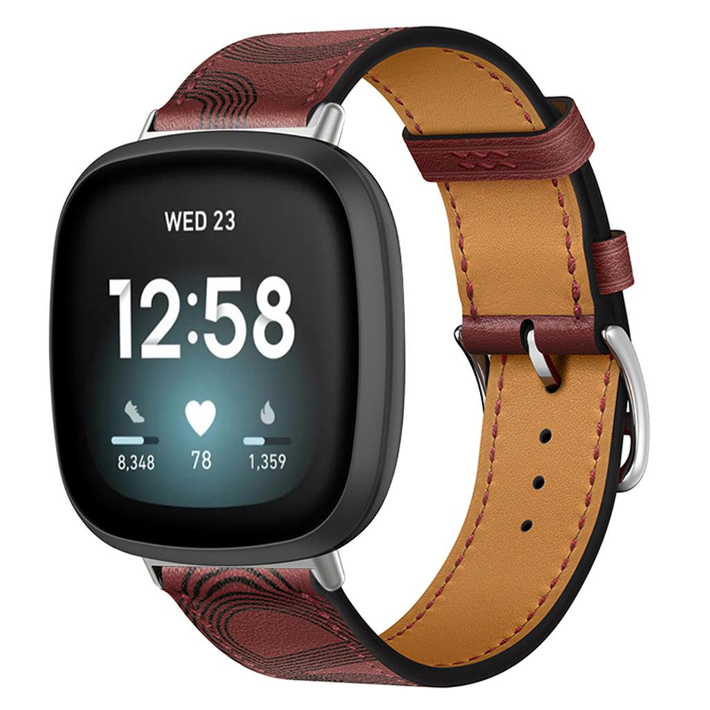 Leather Bracelet Strap For Fitbit Versa 4 3 2 1 Versa Lite Smart Watch Wristband Replacement Strap For Fitbit Sense/sense 2 Watchband