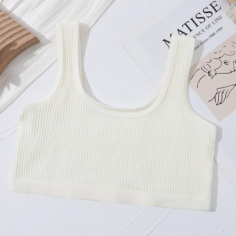 

Підлітковий бавовняний топ-бралет без малюнка - Тренувальний бюстгальтер для періоду статевого дозрівання S (suggested 40-60 jin)