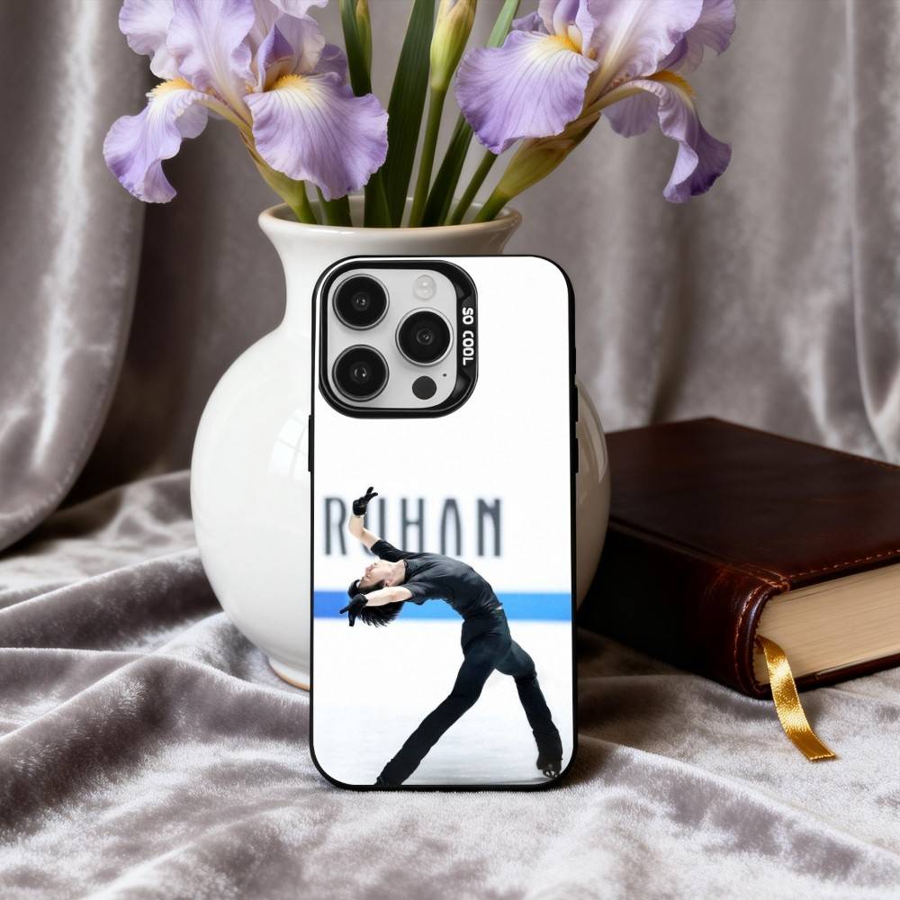 4A Jump Legend H-H-Hanyu Y-Yuzuru  Phone Case For iPhone17,16,15,14,13,12,11 Plus,Pro Max Black Candy Silver Phone Case