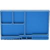 Magnetic Screw Tray Aluminium Alloy Magnetic Adsorption Widely Used Magnetic Parts Tray with Magnetic Pad for RC Repair Magnetic Tray(Blue)