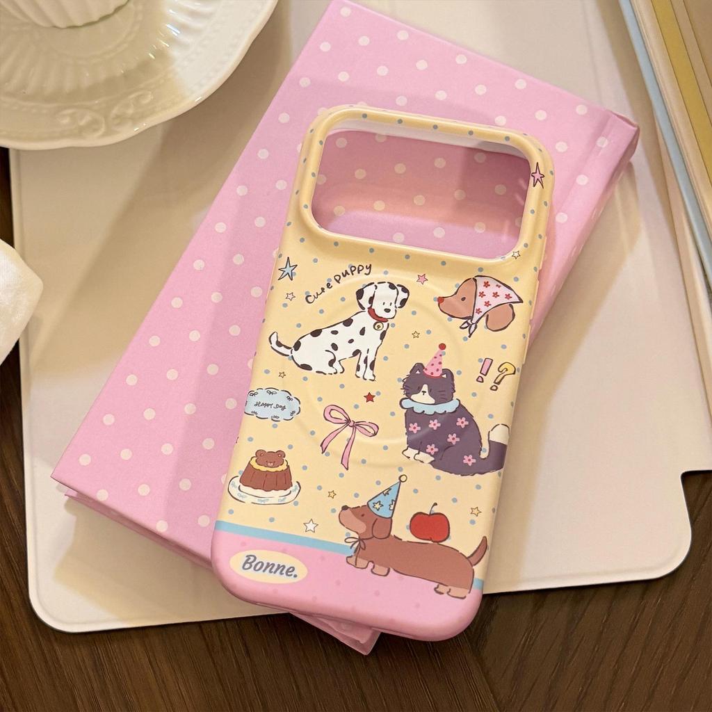 Cute Animal Magnetic Phone Case Compatible with iPhone 16, iPhone 17, and iPhone 17 Pro Max