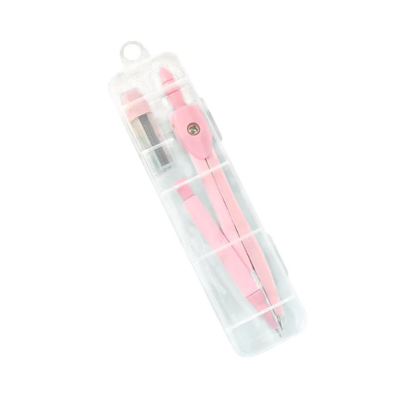 

Краткий практический профессиональный циркуль набор школьный офис черчение математика геометрия учебные инструменты подарочные призы для студентов розовый