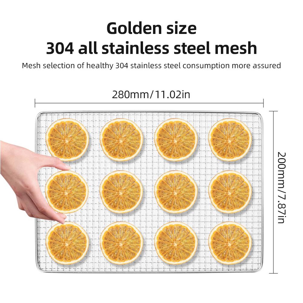 Dehydrators for Food and Jerky with 24H Timer and Light, 6 Drying Racks 800W 30-90℃ Vegetable Fruit Dehydrator with Touchscreen