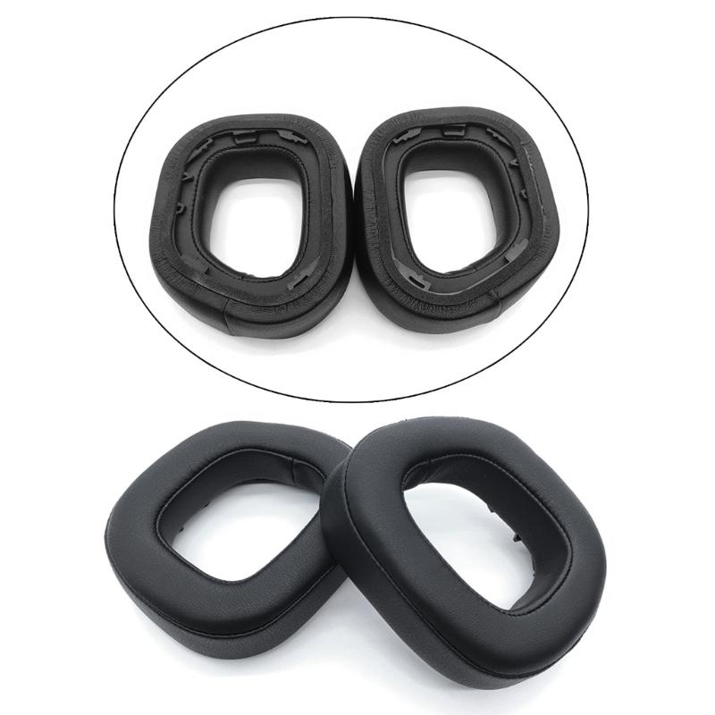 1 Pair Earpads Ear Pads Ear Sponge Covers Improved Comfort Soft Earmuff Repair Part for HS80 RGB Gaming Headset