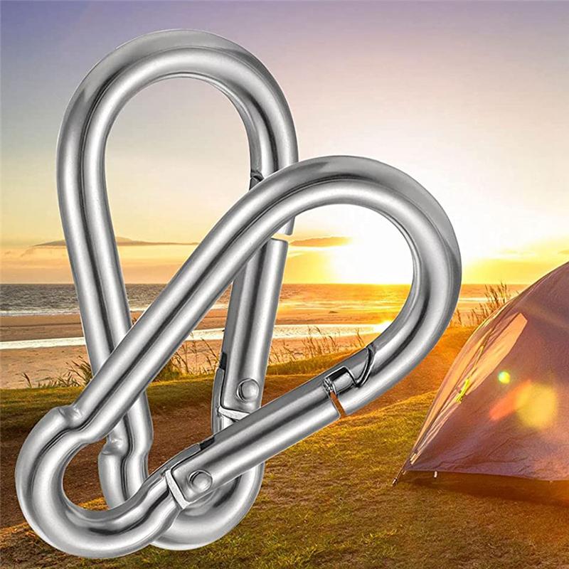 Good-30PCS 4Inch Heavy Duty Spring Snap Hook Carabiner, Snap Spring Carabiner Clip For Swing Hammock Gym Outdoor