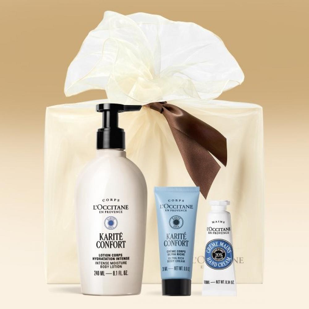 L Occitane Gift [excLusive] Body Lotion 240mL Shea Butter Set  +deLuxe 2 Types Single option