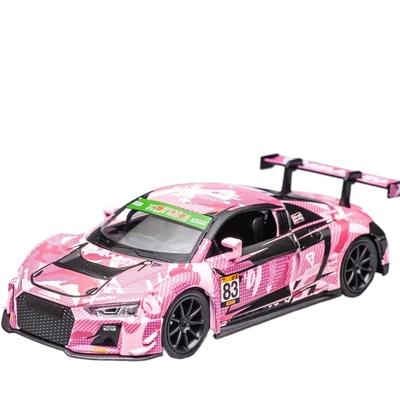 1/32 Scale Sport R8 LMS CUP Alloy Metal Vehicles Die Cast Toy Vehicles Sound and Light Collection Childrens Birthday Toy Gifts