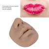 Silicone Piercing Model, Piercing Face Model with Mouth Flexible for Salon Teaching Practicing Piercings Tools Soft Imitation Nose Model Reusable