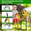 150ft No-Drilling Freestanding Hose Holder | Rust-Proof Storage Rack with 4 Spikes Outdoor Garden Hanger