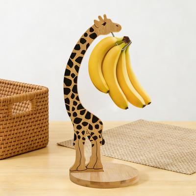 Banana Hanger Stand Holder Keeper Wood Sturdy Rack Accessories Fruit Storage Organiser