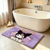 Kawaii K-Kuromi Cute Carpet Bathroom Anti-slip Mat Door Mat Home Decoration Mat Entrance Door Mat Scratch-resistant Door Mat