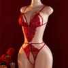 Transparent Erotic Crotchless One Pieces Sexual Lingerie Woman Porn Bodysuit Clothing Exotic Babydoll Deep V Pajamas Costumes
