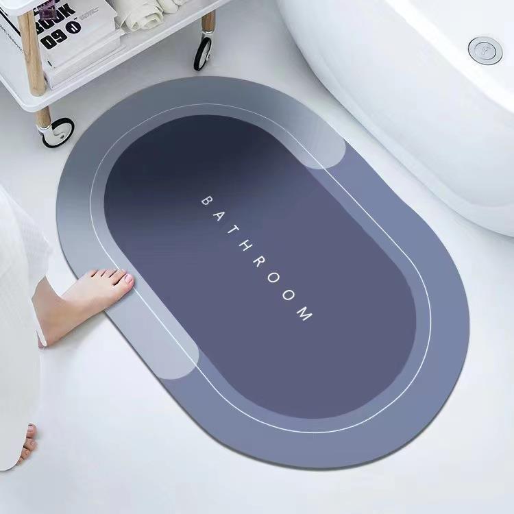 Diatomaceous Earth Quick-Dry Non-Slip Bathroom & Kitchen Mat Set