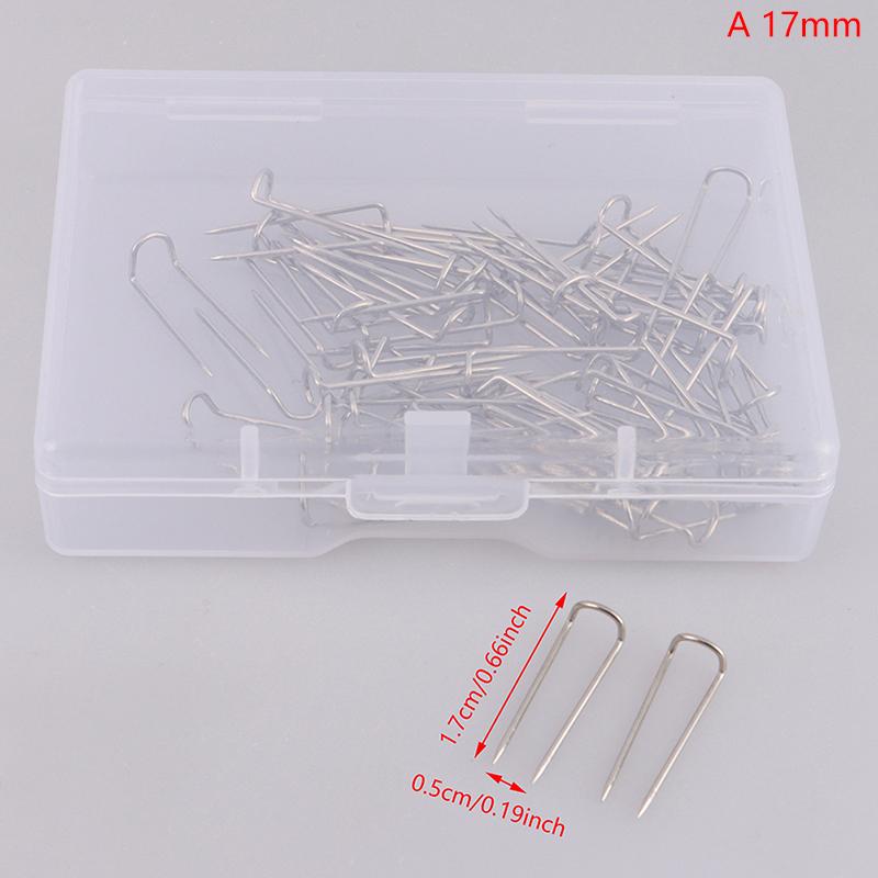 

50 шт. металлических булавок, серебряных U-образных булавок для демонстрации ювелирных изделий, одеяла, аппликации, портнихи 0.5*1.7cm
