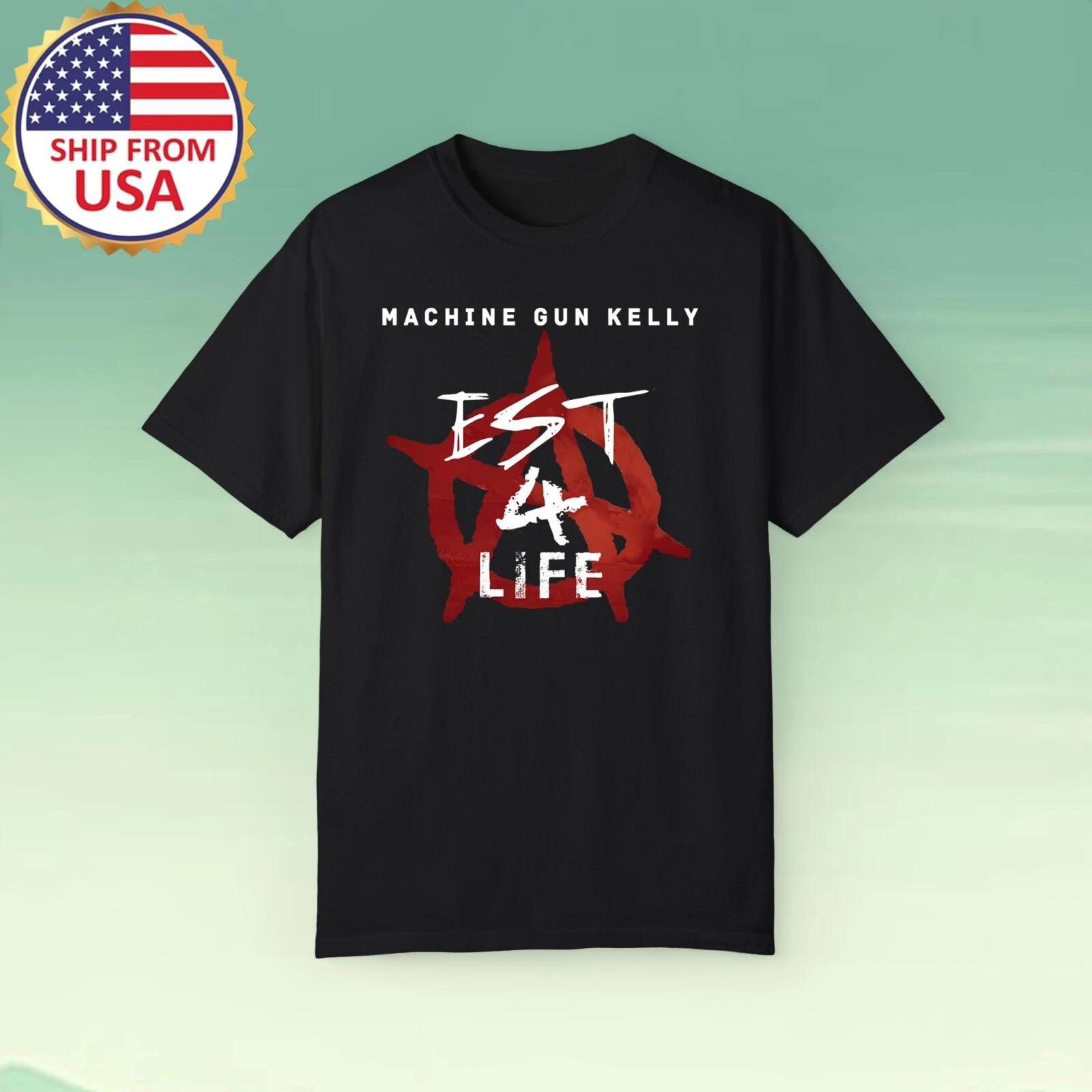 MGK Machine Gun Kelly Est 4 Life Men s Black Size S-5XL M