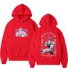 Japan Anime Hunter X Hunter Hisoka hettegenser med dobbeltsidig trykk Unisex dame unisexga fritidsgenser unisex mote overdimensjonerte sportsklær
