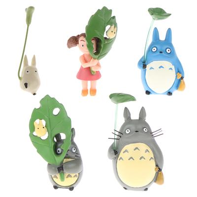 1 adet Totoro figürleri modeli Totoro kız yaprak modeli komşum Totoro çocuk oyuncağı