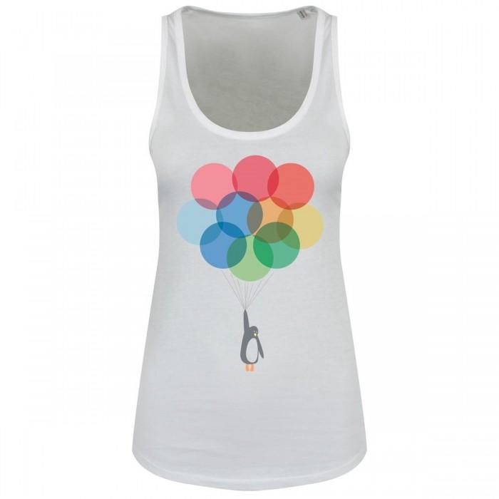 Canotta Grindstore donna / donna con pinguino e palloncini