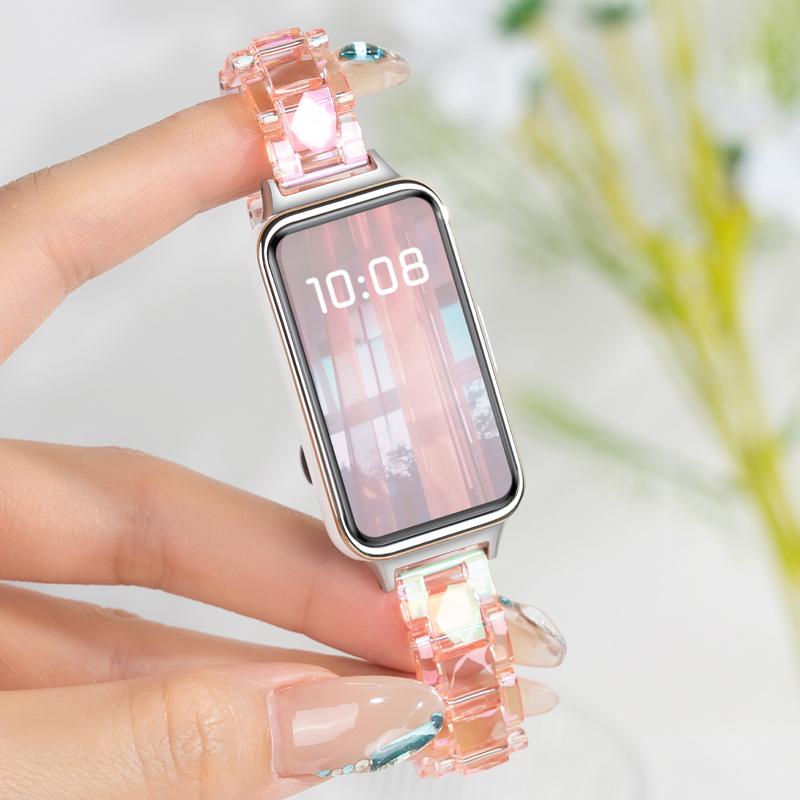 Farebný priehľadný štýlový remienok pre pre Samsung Galaxy Fit 3 Fit3 SM-R390 Slim náhradný remienok na zápästie náramok