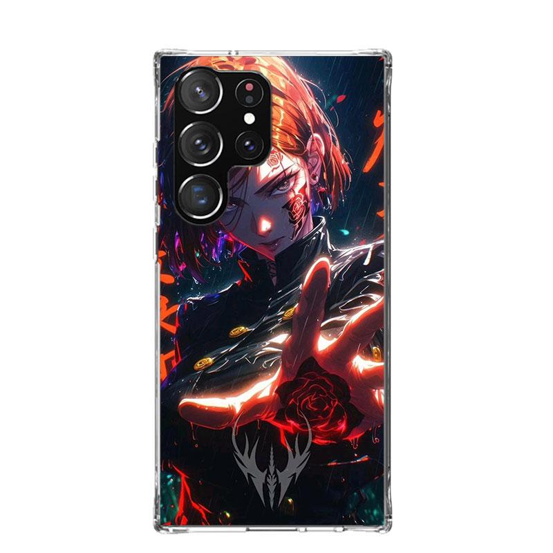 Kaisen J-Jujutsu Kugisaki Nobara Phone Case For Samsung Galaxy S25 Edge S24 S23 S22 S21 FE S20 Ultra S10 Plus + Art Customized C