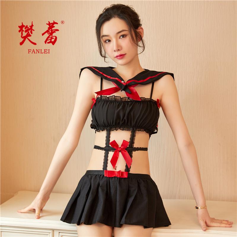 Sexy lingerie maid seduction uniform seduction sexy sailor, chiffon pure lust