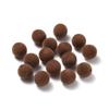 30 Pezzi 8/10mm Colorati Feltro Floccato Peluche Perline Acriliche Perline Distanziatrici Sfuse per Orecchini Braccialetti Fai da Te Accessori per la Creazione di Gioielli