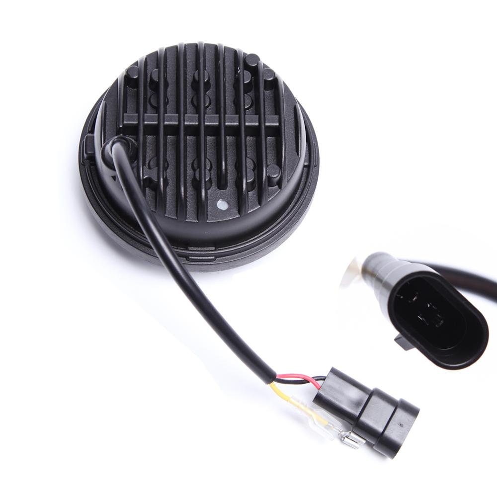 2pcs 4.5 Inch Motorcycle Led Fog Light DRL Led Fog Angel Eyes 30W Round Waterproof 1/2 Auxiliary Passing Lamp Touring