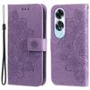 For Oppo A60 4G Case Floral Pattern PU Leather Wallet Stand Phone Cover