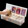 1Pc Clear Plastic Compartmentalized Organizer Box Holds 550+ Game Cards Storage Box With Adjustable Divider For Cards