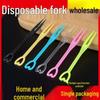 ZISIZ Disposable Plastic Fruit Forks
