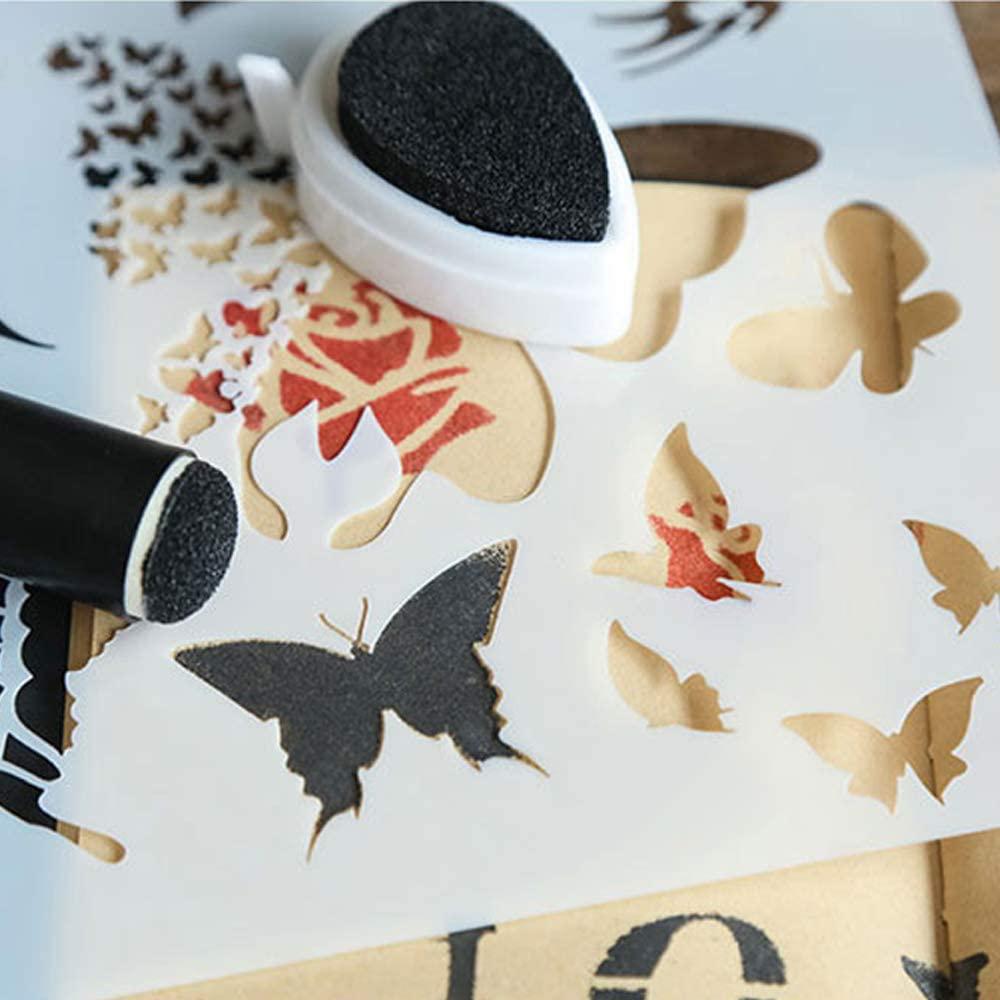 40 Stück Finger-Schwamm-Applikatoren Stempelpinsel Fingerfarbe Schwamm Bastel Malerei Bastelset zum Malen Handgemachtes DIY Basteln