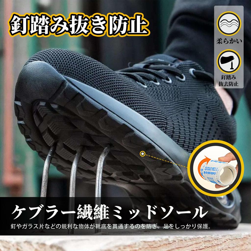 Safety Work Shoes for Men and Air Cushioned Safety Sneakers with Steel Toe Nail for Construction Sites Size [nieion] Shoes, Women, Cap, Protection,