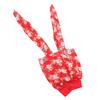 Soft Chemo Headwear Turban Women Fashionable Elegant Floral Print Head Scarf Headwrap for Travel