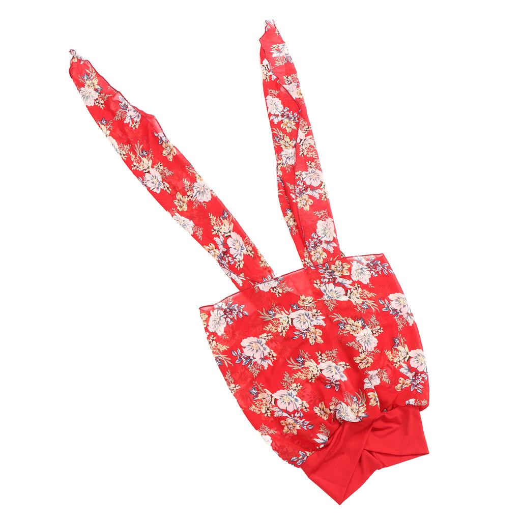 Soft Chemo Headwear Turban Women Fashionable Elegant Floral Print Head Scarf Headwrap for Travel