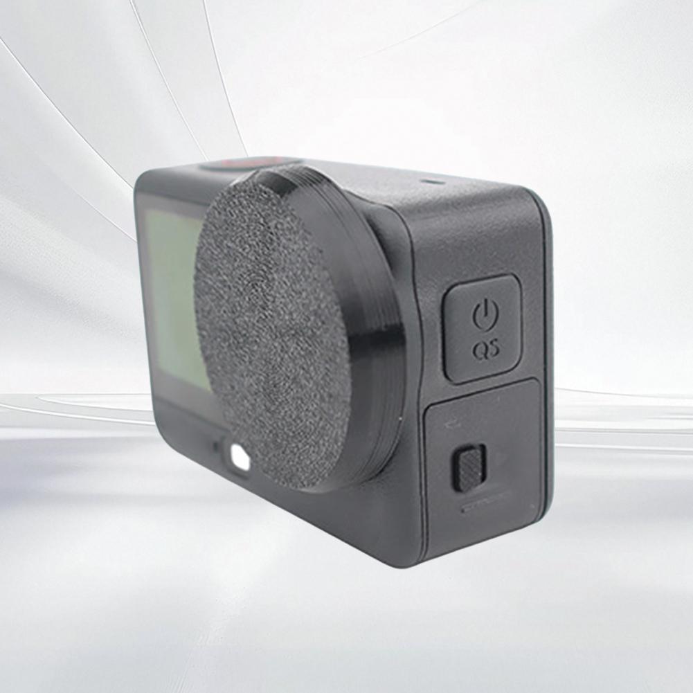 Black Camera Lens Protective Cover For DJI OSMO Action 6 Non Slip Silicone Dust-proof Scratch-resistant Cover