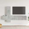 Vidaxl 5-Cz. TV Cabinet Set, Concrete Grey, Wood-Based Material