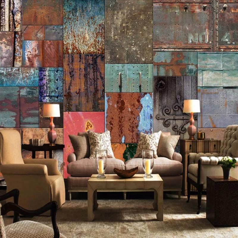 Retro European Style Mural 3d Wallpaper For Bar Restaurant Cafe Store Wall Mural