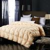 Court Style Soft Silk Twist Solid Color Down Quilt Shell - Silent Semi-Finished Version
