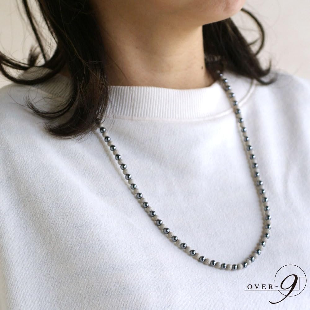 Terahertz Ore Rubber Necklace Hokutolite Authentic Made in Taiwan 4mm 60cm Health Accessories A stretchable rubber necklace that can be worn over the