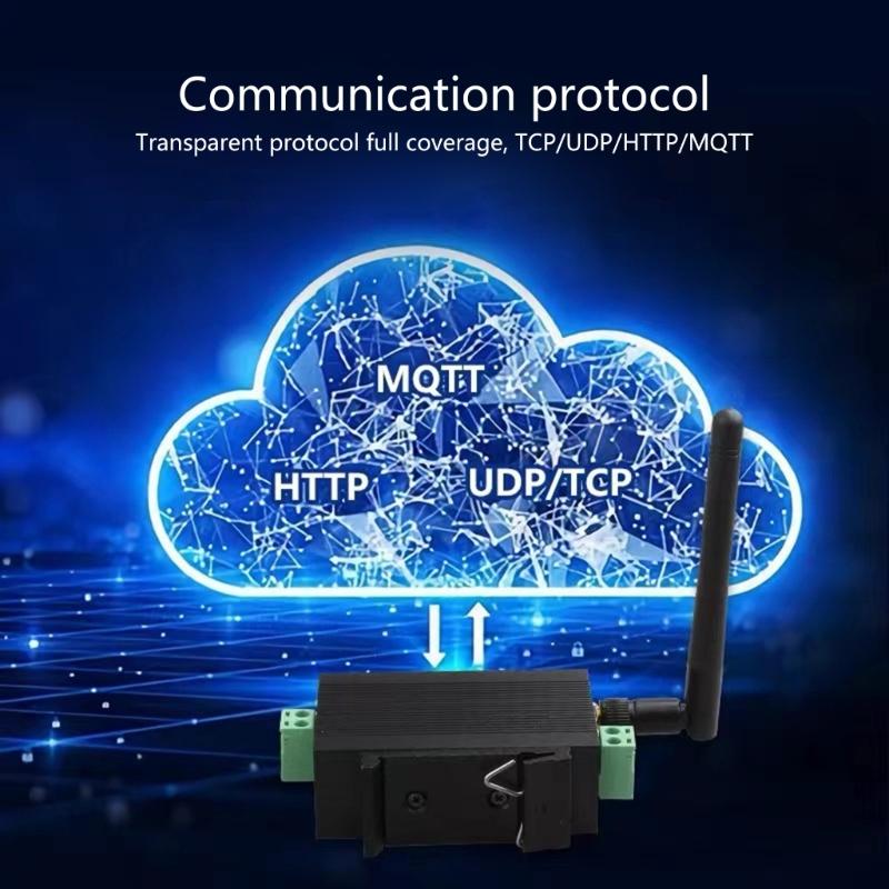 TXI311 Industrial Wireless Serial Server RS485 to Networking Converter Supports RTU for Automation