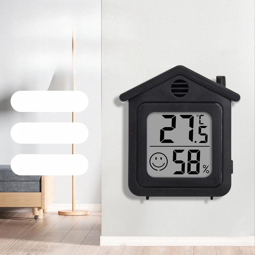 1Pc Small House Thermo and Hygrometer Accurate Home Baby Room Thermometer Detector Mini Portable Electronic Temperature and Hygrometer