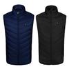 Yousheng Unisex Heated Waistcoat USB Heating Vest 3 Temp Modes 8 Heating Zones Vest Coat Stand Collar Windproof Electric Thermal Coat