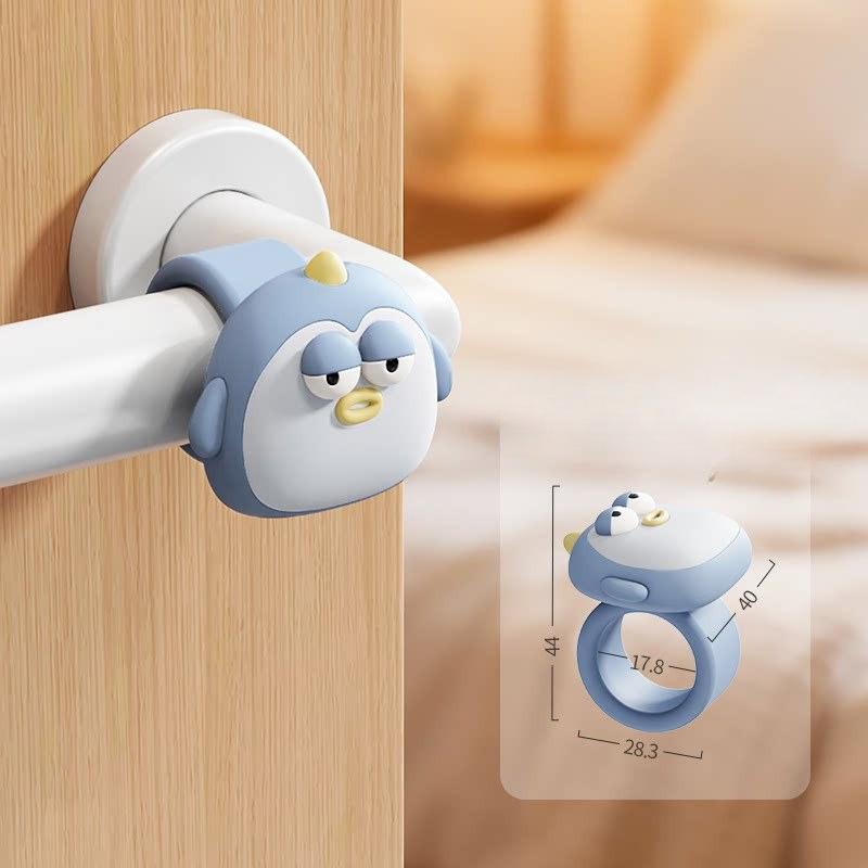 Cute Silicone Door Handle Stopper Anti Collision Pad For Home Bedroom Bathroom Wall Protector Accessories
