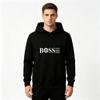 Men Adult DTF Printed Letter Graphic Hooded Sweatshirt Casual Long Sleeve Loose Pullover Hoodie For Daily Streetwear Hip Hop Casual Tops
